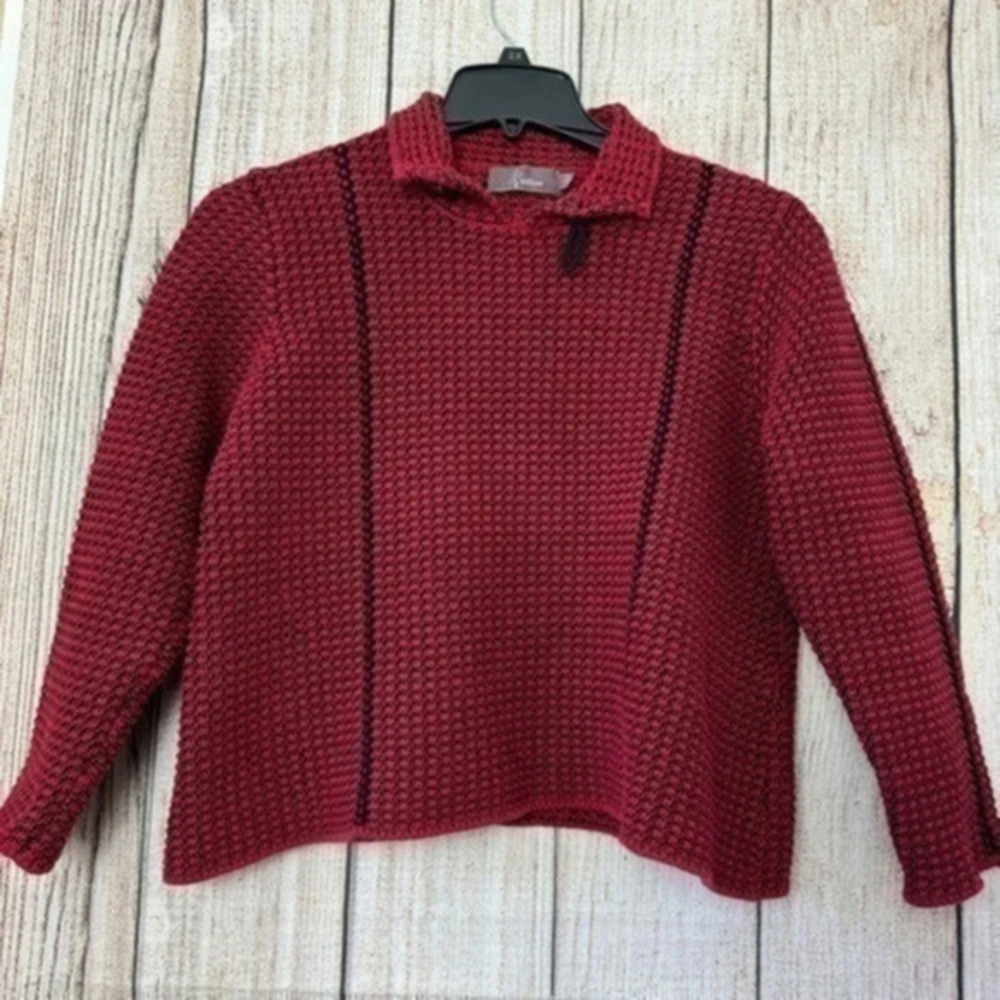 Willow Women’s Red Black Chunky Sweaters size Large